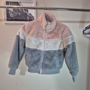 Urban Republic Pink and Gray Kids Puffer Jacket